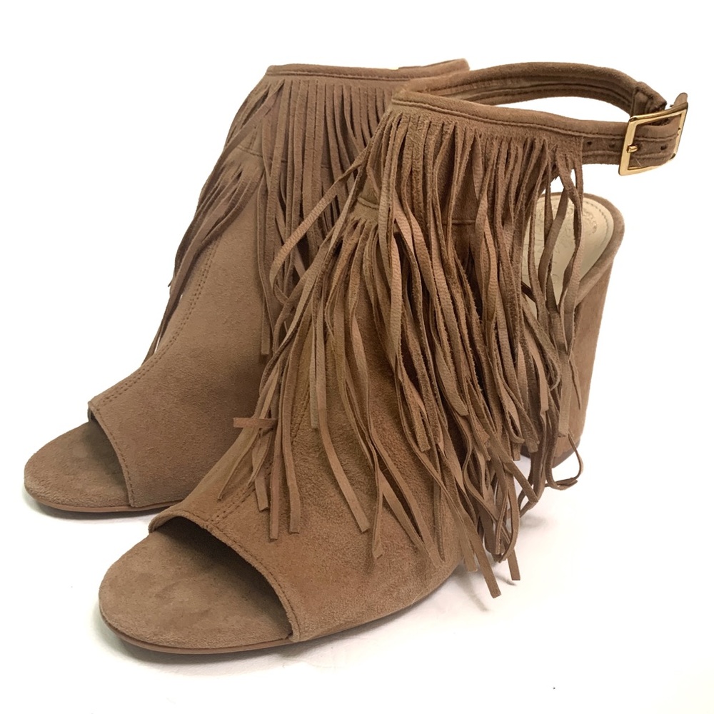 🛍️ Vince Camuto "Winiveer" Fringe Peep-toe Bootie - Picture 12 of 13